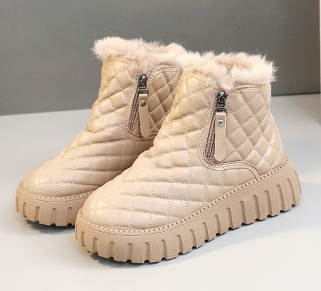 The 'Alpine Retreat' Quilted Platform Snow Boots Feminé Luxé