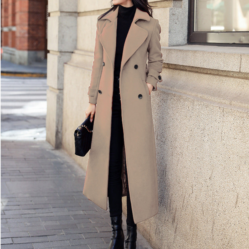 The Essential Heritage Trench: Luxe Belted Double-Breasted Coat Feminé Luxé