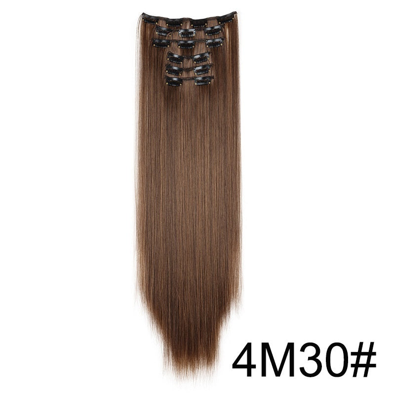 24" Signature 6-Piece Clip-In Hair Extensions Set – Maximum Volume & Silk Finish Feminé Luxé