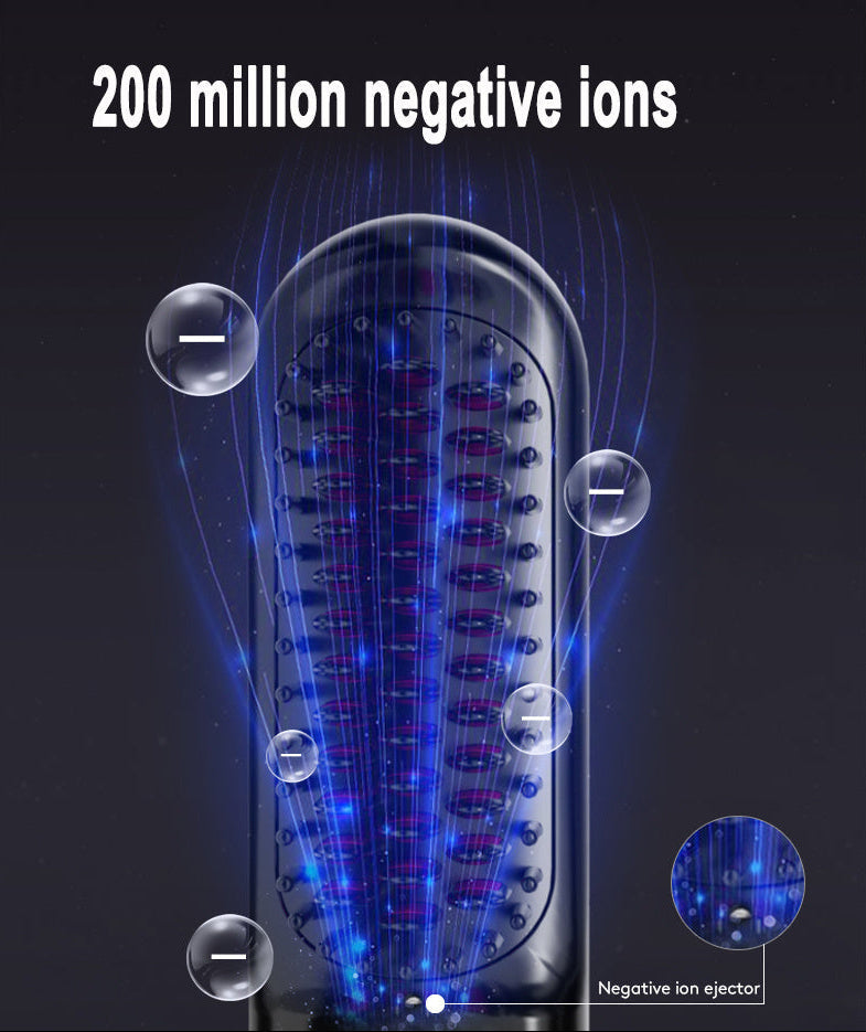 The Voyage Compact: Cordless USB-C Fast-Heat Straightening Brush with LCD Display Feminé Luxé