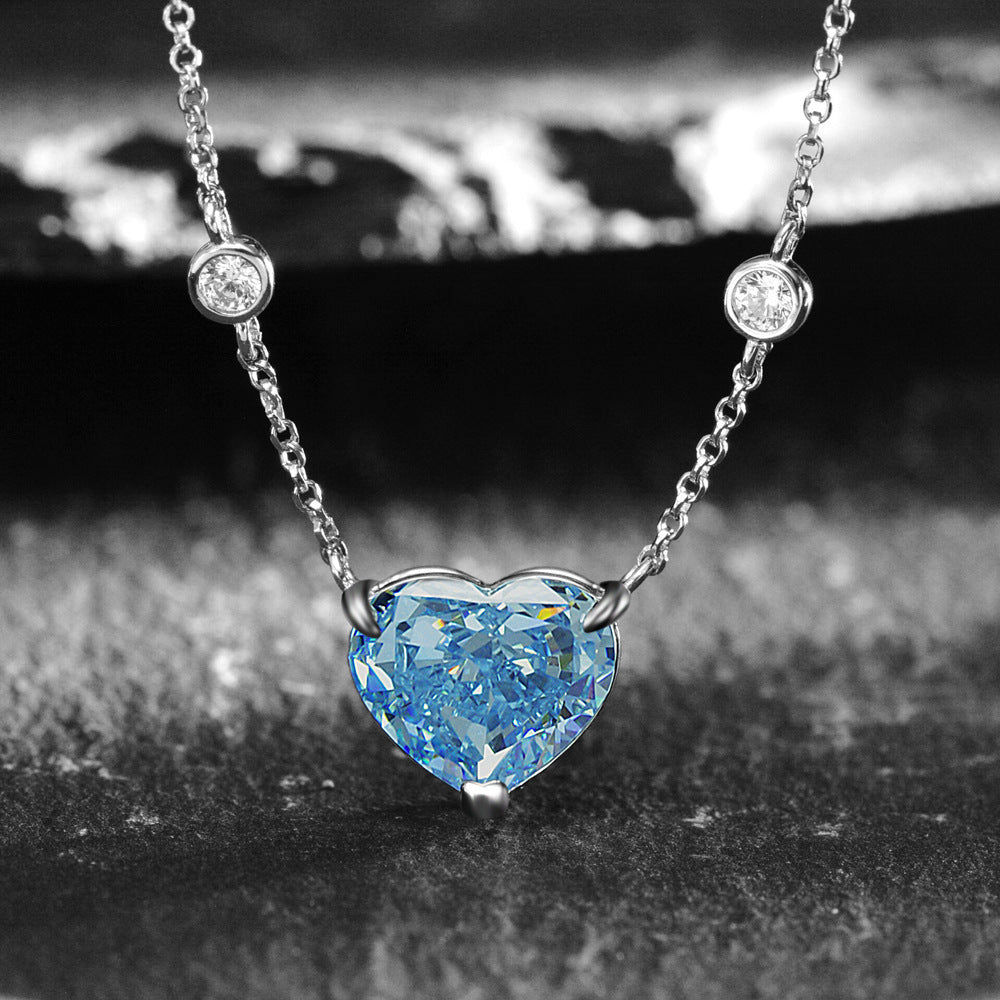 The Ocean Heart Promise Necklace Feminé Luxé