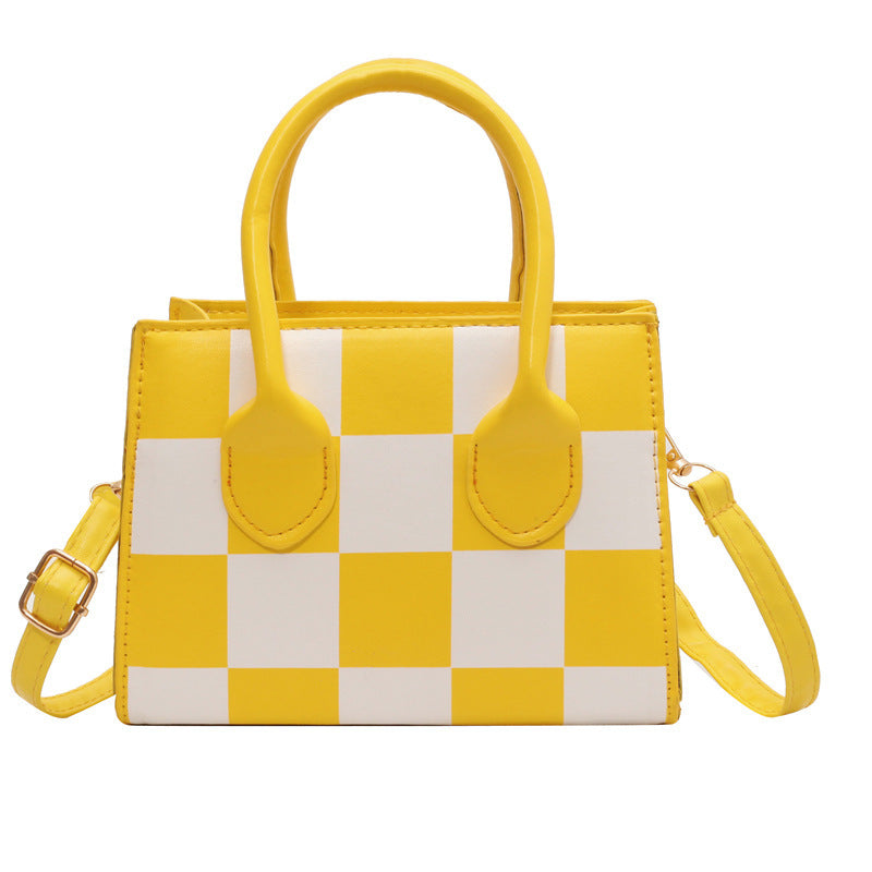 The Kaleidoscope Pattern Mini Tote – High-Contrast Designer Handbag Feminé Luxé