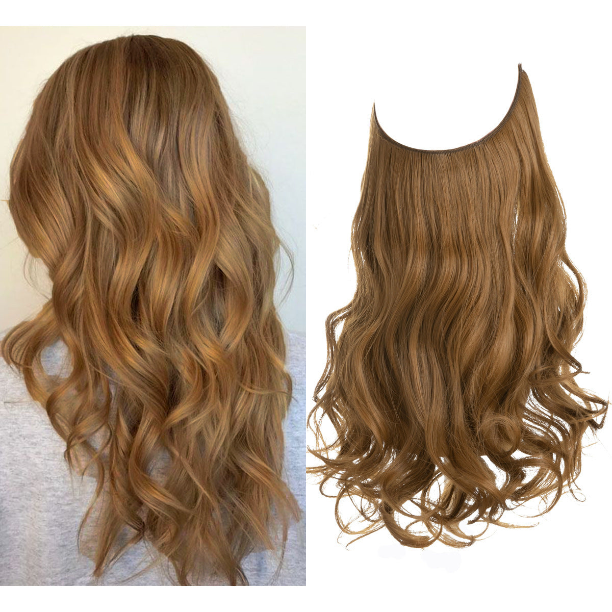 Invisible Wire Deluxe Ombre Wave Extension – Effortless Boho Chic Volume Feminé Luxé
