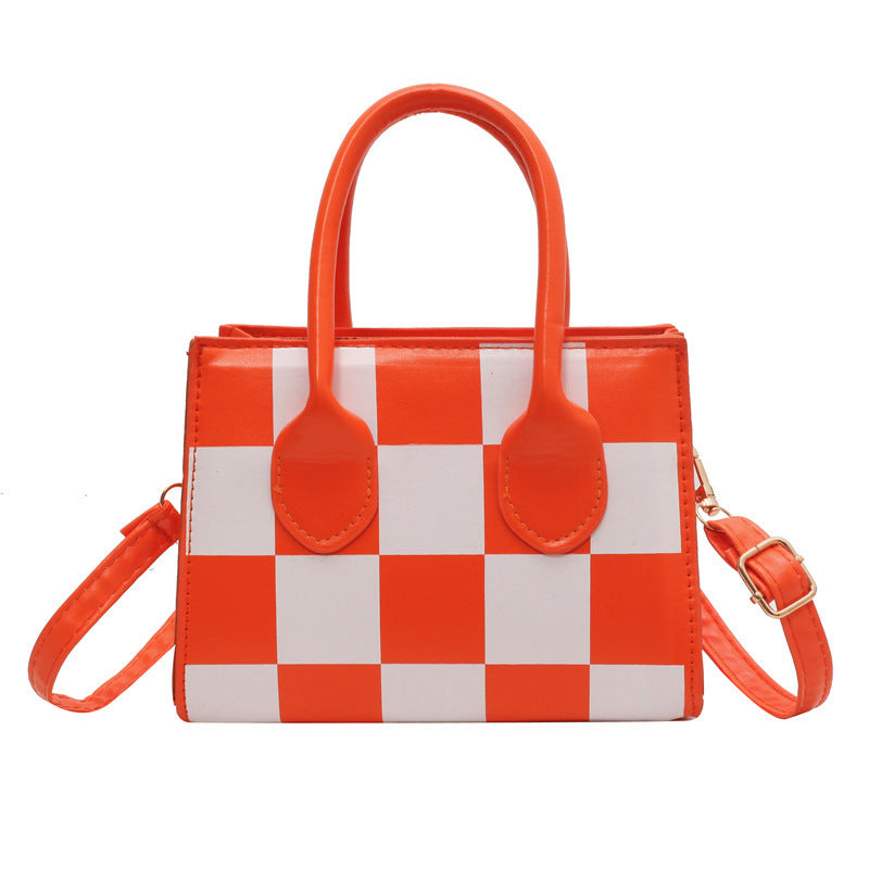 The Kaleidoscope Pattern Mini Tote – High-Contrast Designer Handbag Feminé Luxé