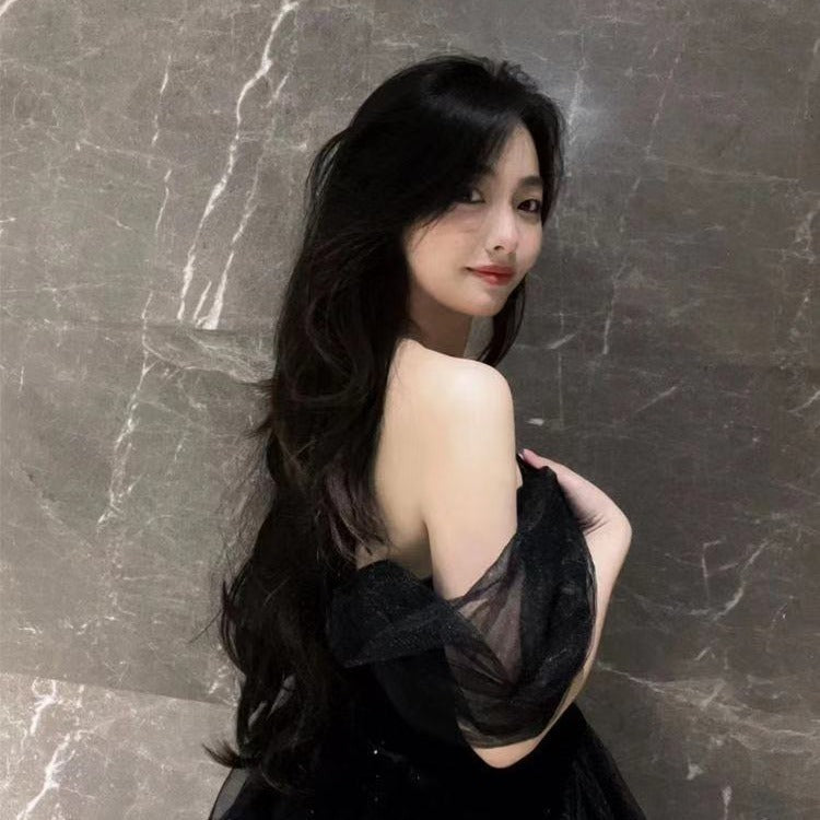 Feminé Luxé Exclusive Midnight Glamour Tulle Mini Ballgown - Luxurious Off-Shoulder Evening Dress Feminé Luxé