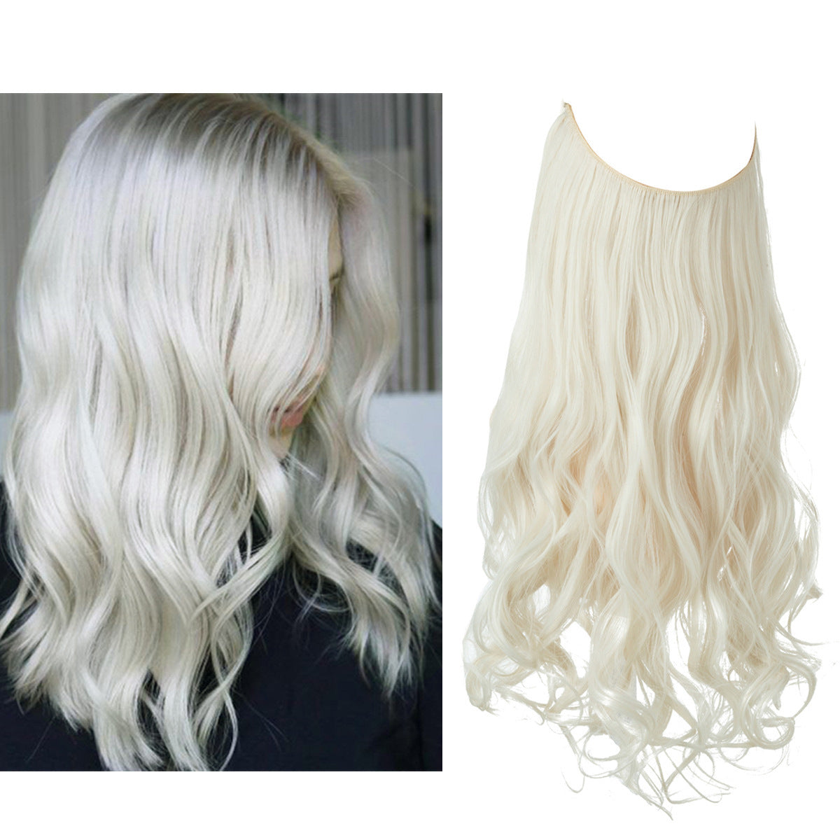 Invisible Wire Deluxe Ombre Wave Extension – Effortless Boho Chic Volume Feminé Luxé