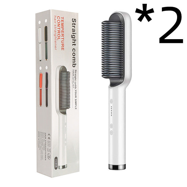 The Serene Contour: Intelligent 2-in-1 Tourmaline Ceramic Styling Brush & Curler Feminé Luxé
