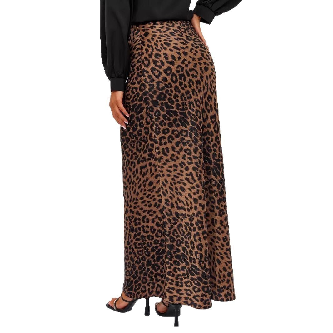 The Luxe Leopard Print Fishtail Skirt | High-Waist Midaxi & Sculpted Fit Feminé Luxé