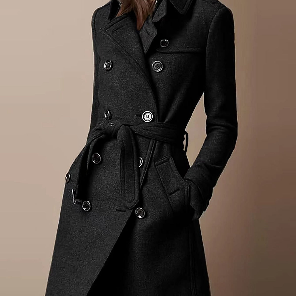 The Burgundy Luxe Wool Coat: Double-Breasted Winter Essential Feminé Luxé
