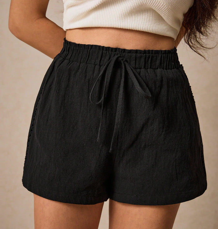 Paperbag Waist Loose Fit Summer Casual Shorts Feminé Luxé