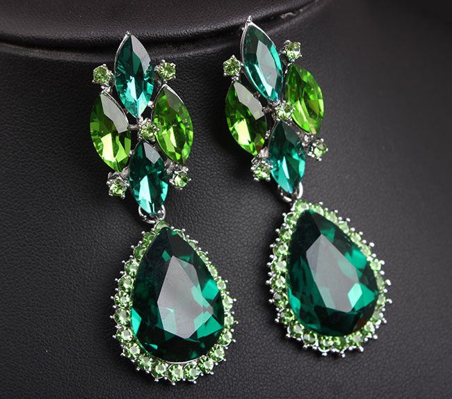 The Empress | Bold Crystal African Necklace & Earring Set - Gemstone Statement Feminé Luxé